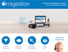 Tablet Screenshot of ornigestion.com